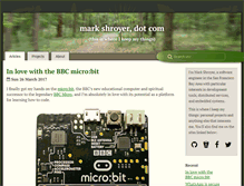 Tablet Screenshot of markshroyer.com